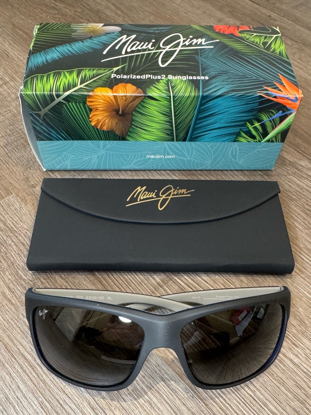 Maui Jim Southern Cross Polarized Wrap Sunglasses